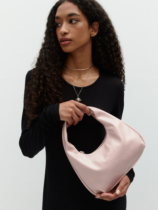 mini plump bag (crinkle pink)