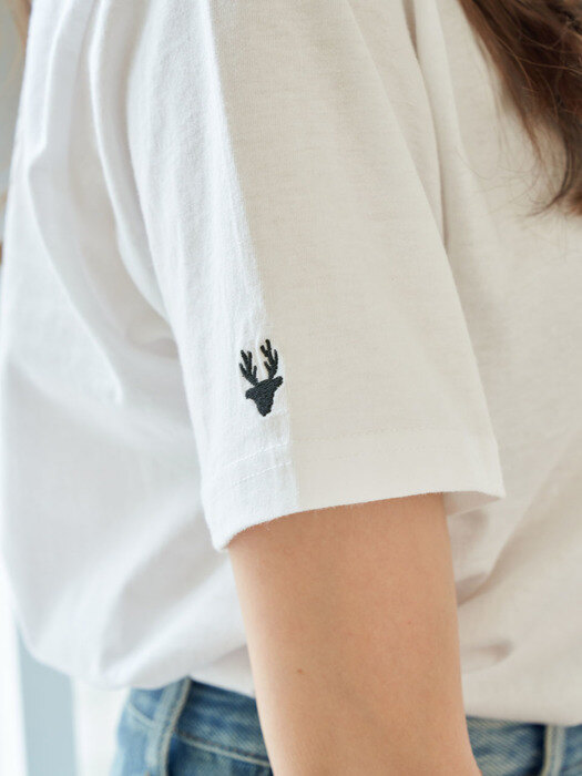 22SS Logo sleeve T-shirt_ White