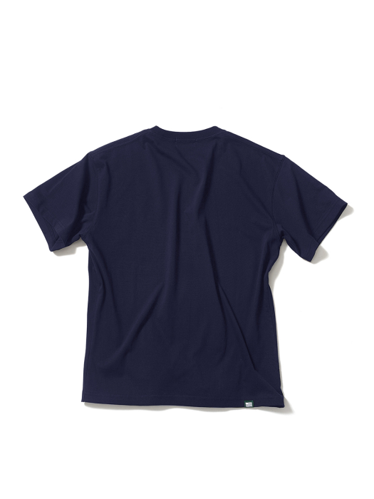 Classic Color Logo Round T_Navy Yellow