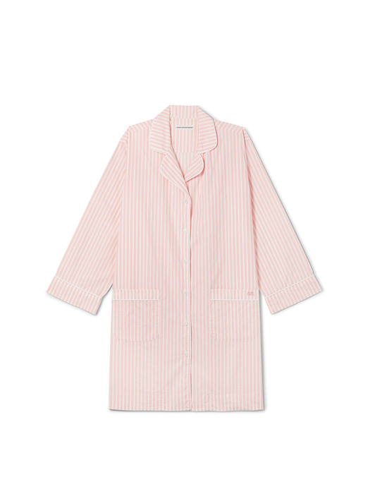 Stripe Shirts Dress_Pink