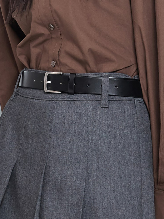 Essential Leather Belt  Black (KE288OM015)