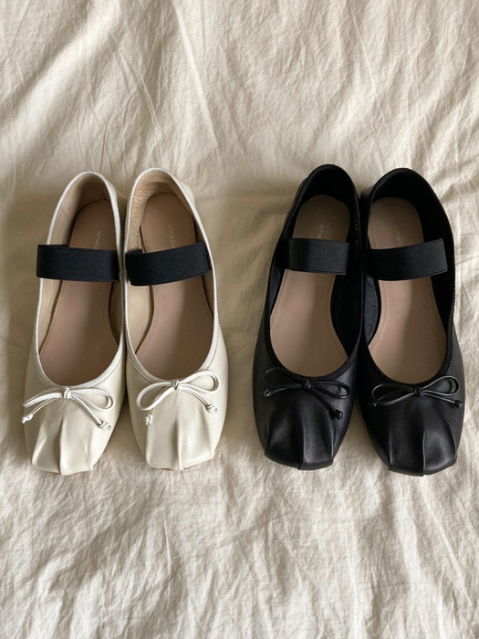 [단독]IS_221395 Pintuck Ribbon Flat (2colors)