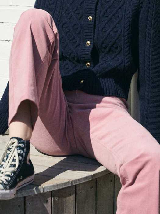 CORDUROY SPAN PANTS_INDIAN PINK