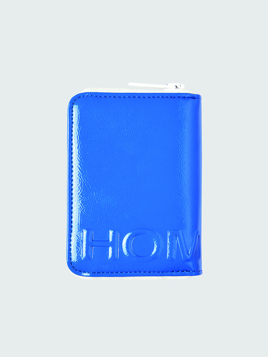 enamel zip cardholder(애나멜지퍼카드홀더) - 블루