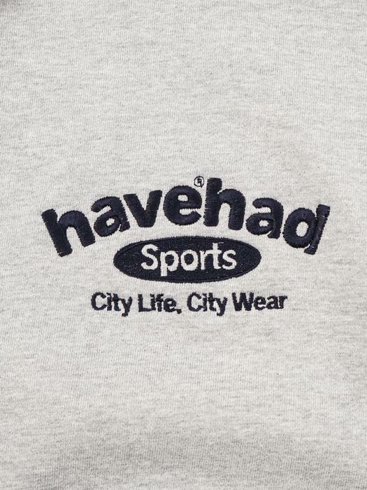 Havehad Sports Sweat Hoodie Men(Melange Gray)