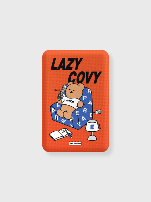 LAZY COVY-ORANGE(보조배터리-무선충전)