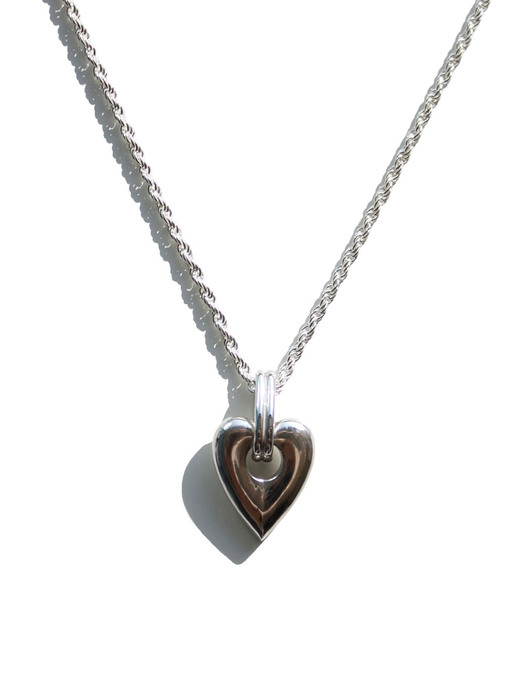Heart-Rope Necklace (silver)