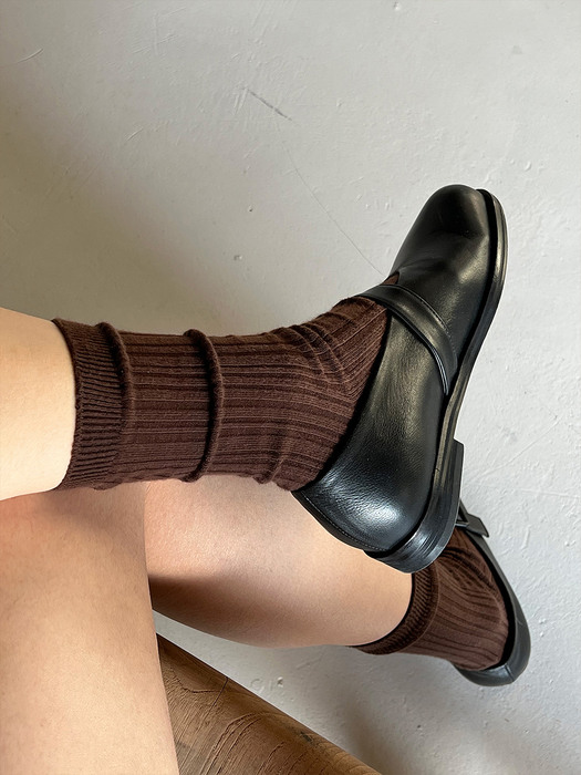 Organic cotton socks in brown