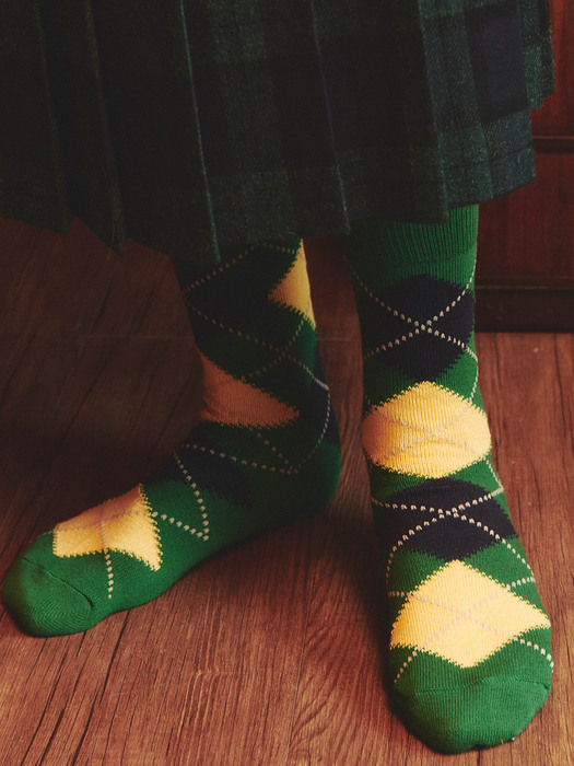 Sunray Argyle Socks 2 Set