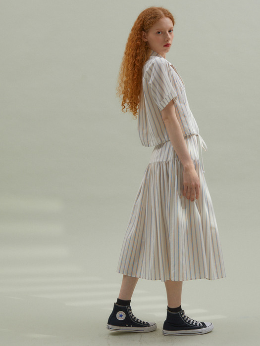 Picnic Two Piece Banding Skirt Ivory