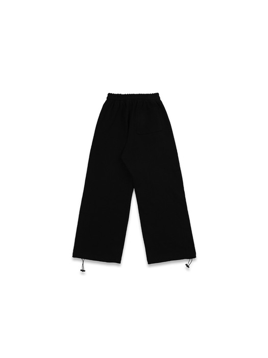 mackyclub wide string sweatpants black