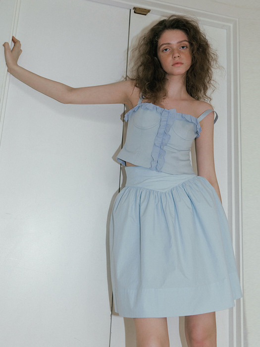 corset volume skirt_sky blue