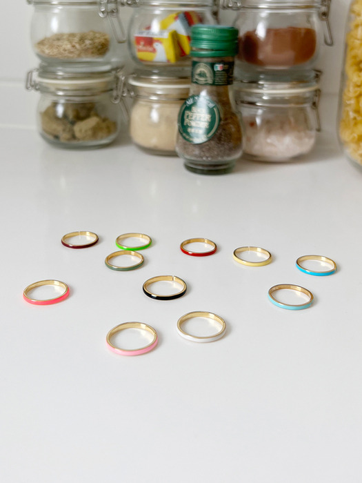 epoxy color layered ring (11colors)