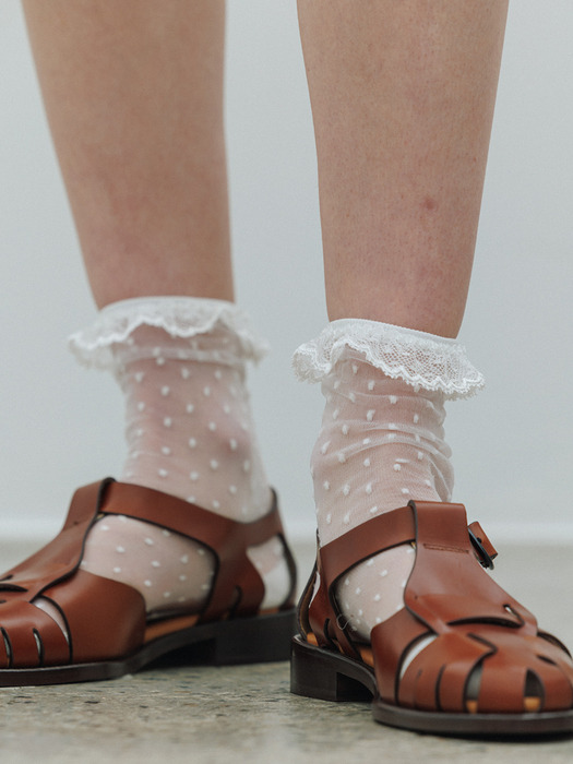 Sienne Lace Socks (Cream)