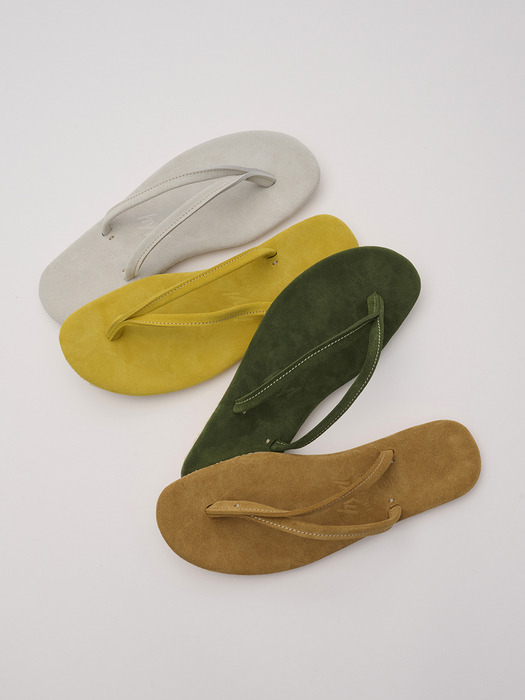 lou suede flip flop [Italian leather] (4colors)