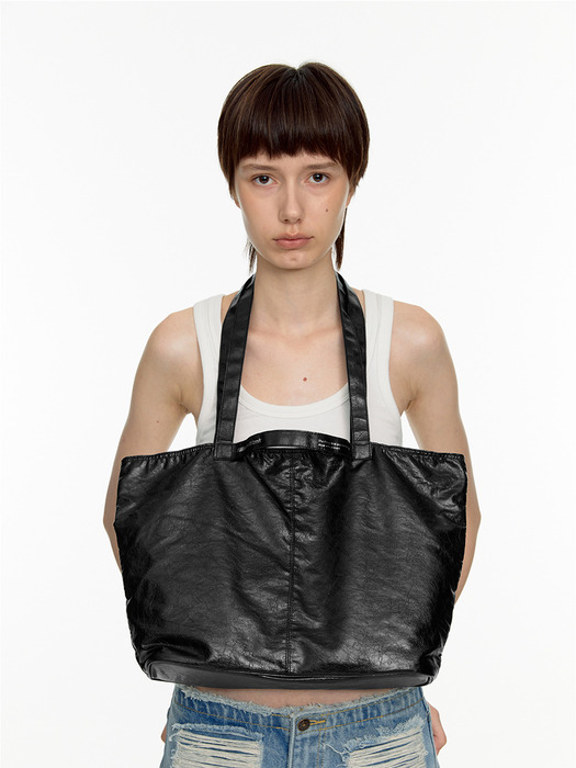 Light 2-way Shopper Bag (black)