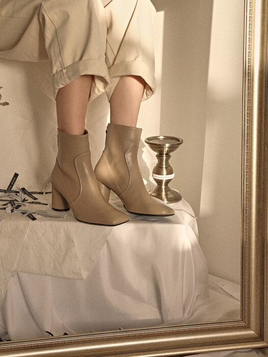 1418 Shio Ankle Boots-khaki beige