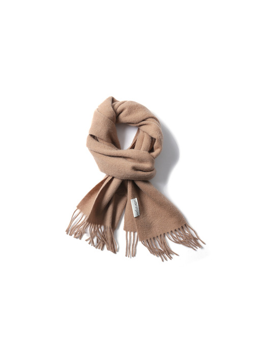 VIRGIN WOOL 100 MUFFLER_BEIGE