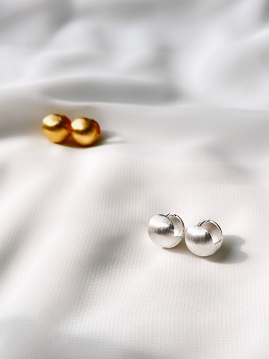 [Silver 925] Moonlit Brushed Earrings SE25