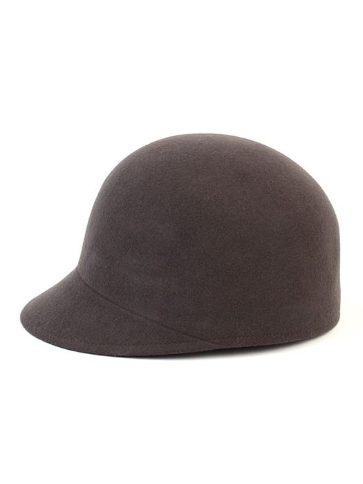 Wool Gray Round Riding Cap 승마모자