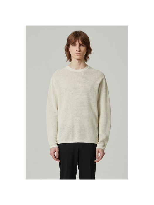 mesh crewneck sweater_CWWAS24201IVX