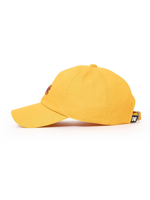 레터링 릴렉스핏 볼캡 YELLOW LOGO