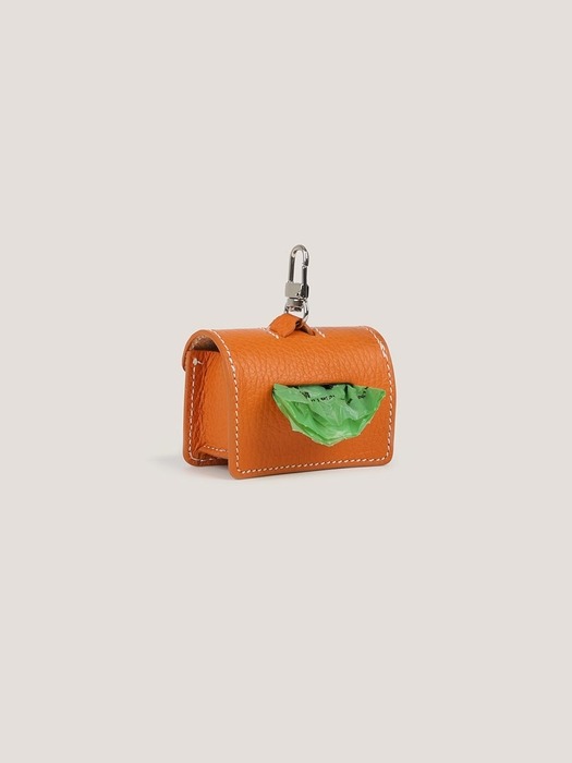 GOPE Texture Dog Poop Bag Dispenser ORANGE