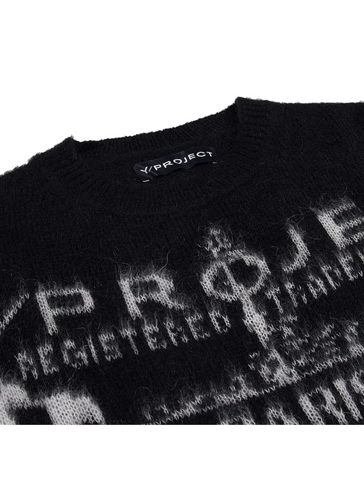 Y프로젝트 남성 로고 스웨터 MPULL87S25 BLACK