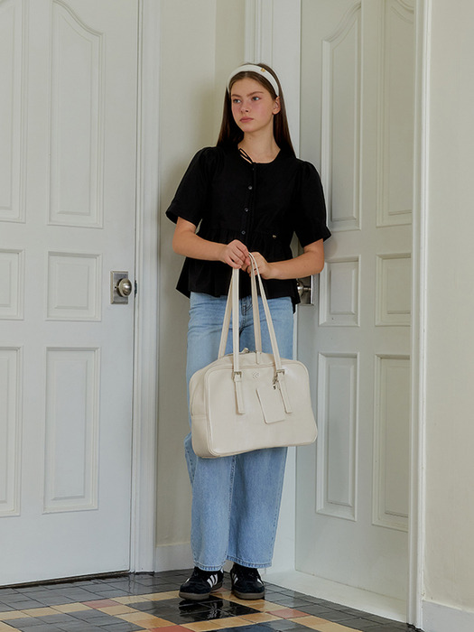 SQUARE MULTI SHOULDER BAG_IVORY