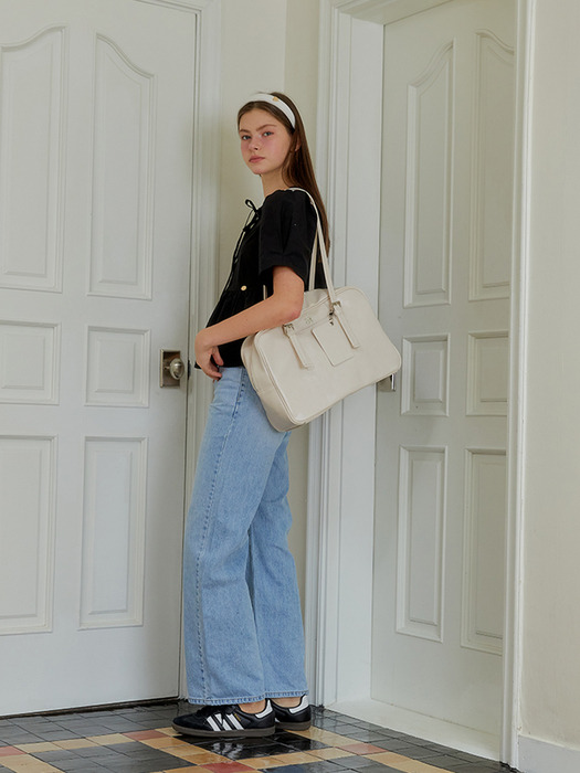 SQUARE MULTI SHOULDER BAG_IVORY