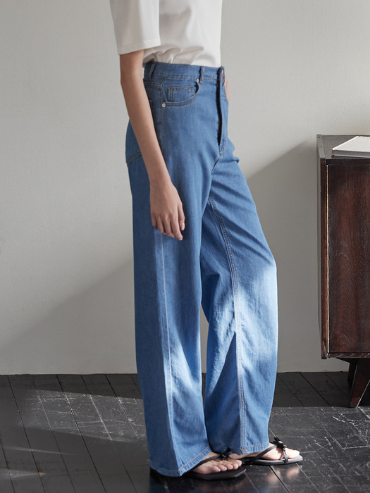 Blue washing summer denim - Blue