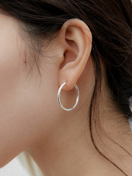 Basic ring earring_25mm