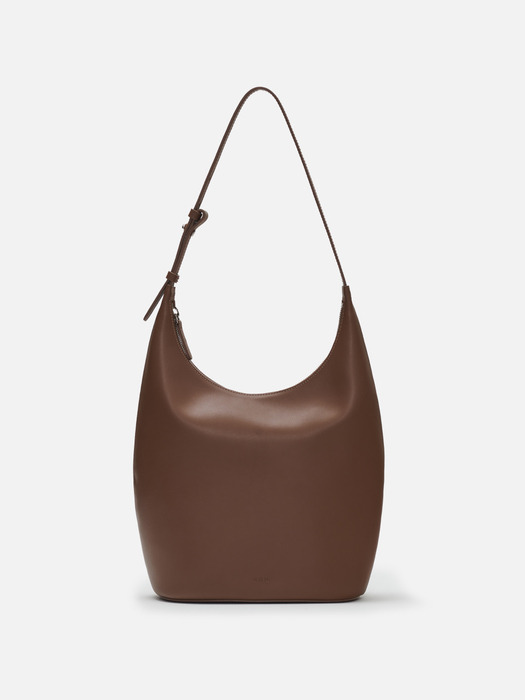 Large Around hobo bag Brandy brown