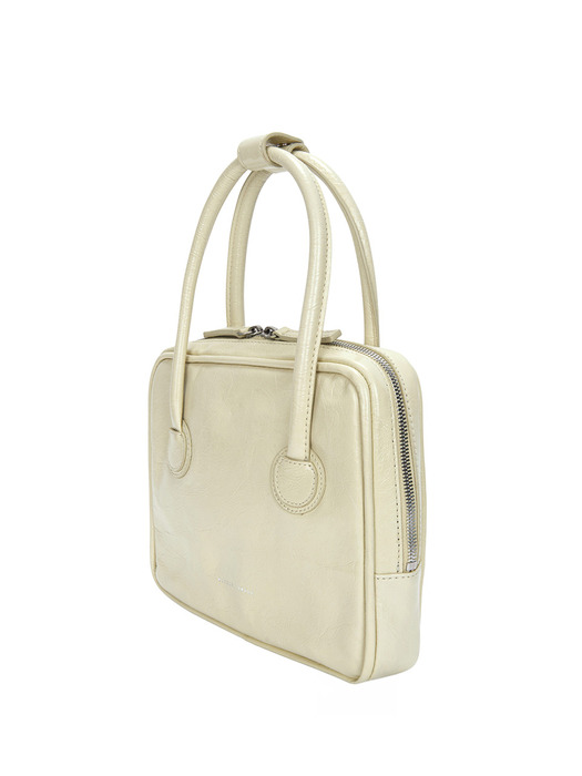 PIPING SLIM TOTE_blond wood crinkle