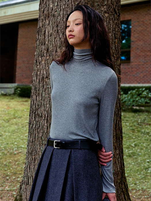 Essential Color Turtleneck TShirts  Grey (KE4940M013)