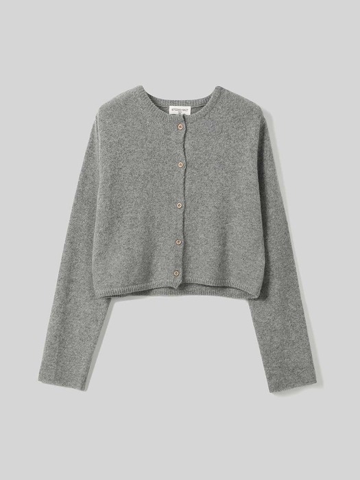 [24 FALL][SALT Label] RACCOON KNIT CARDIGAN_GRAY