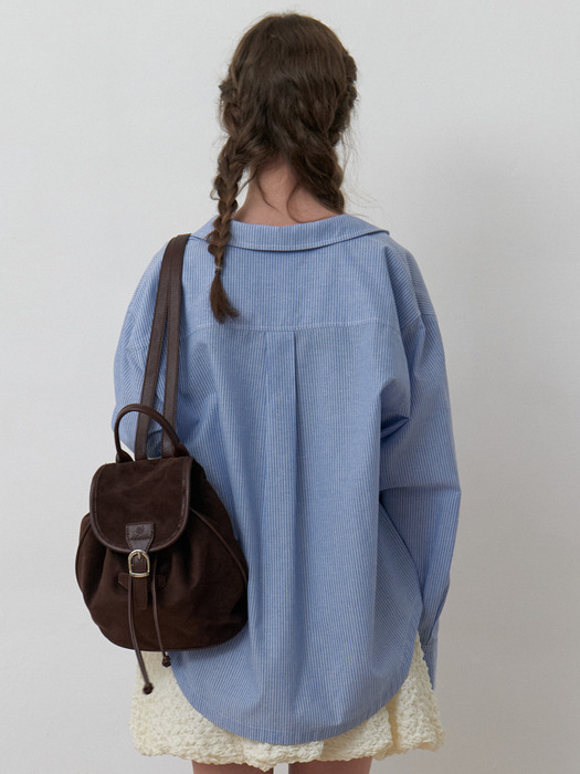 A SUEDE BACKPACK_BROWN