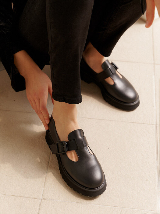 [리퍼브][235,245][단독]Khloe Loafers_BLACK