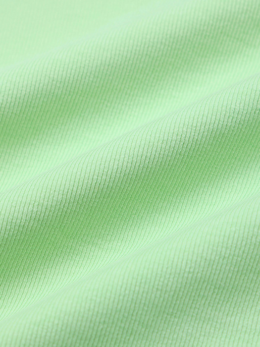 ESSENTIAL RIBBED CROP TOP MINT GREEN