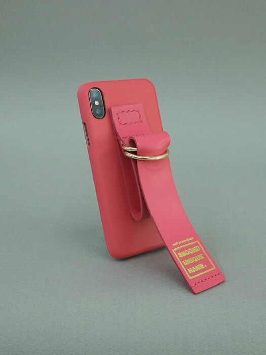 SUN CASE LEATHER CORAL PINK