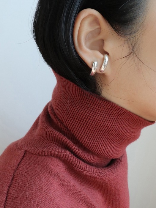 J Cuff earring [silver92.5]