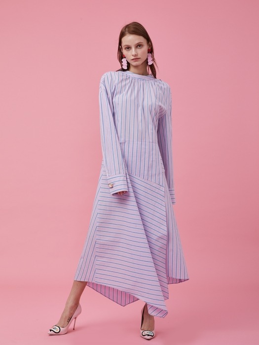 Stripe Dress (Lavender)