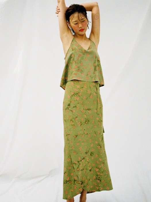 [Wrap Skirt] Berry - Green