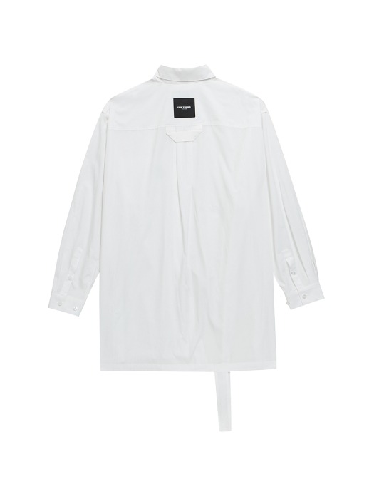 Handle oversized shirt(white)