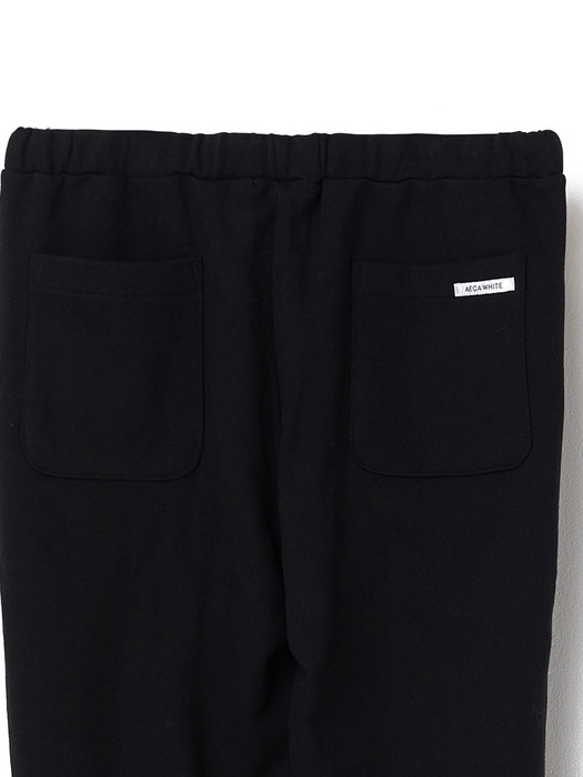 FINEST COTTON SWEATPANTS-BLACK