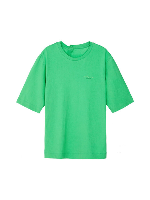 BACK POINT DOUBLE LOGO T-SHIRT atb305w(GREEN)