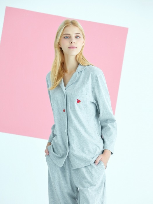 Grey Rocket Pajama Set