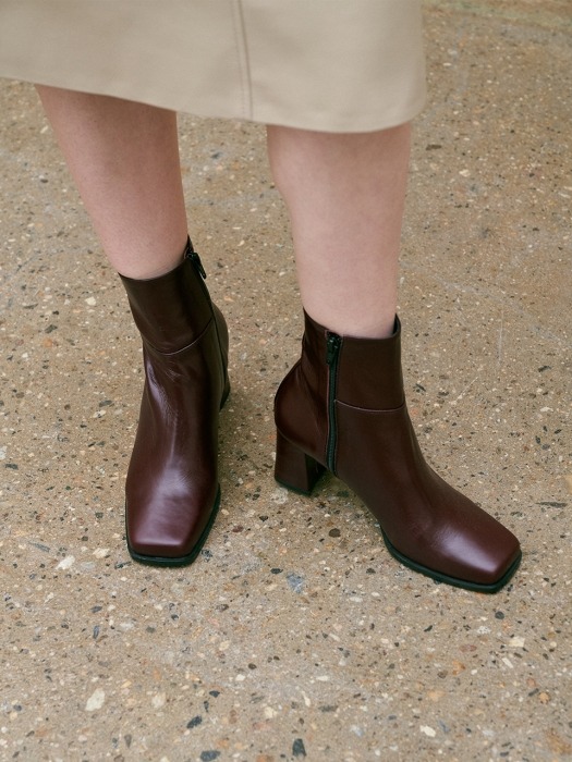 newt ankle boots - burgundy