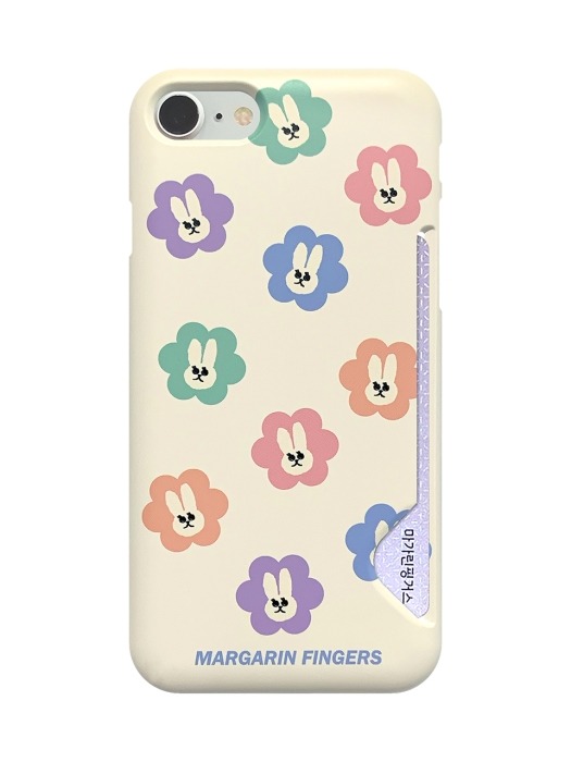 pastel rabbit iPhone case