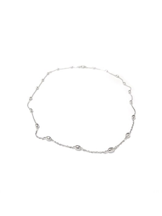 OVAL BALL LAYERED NECKLACE